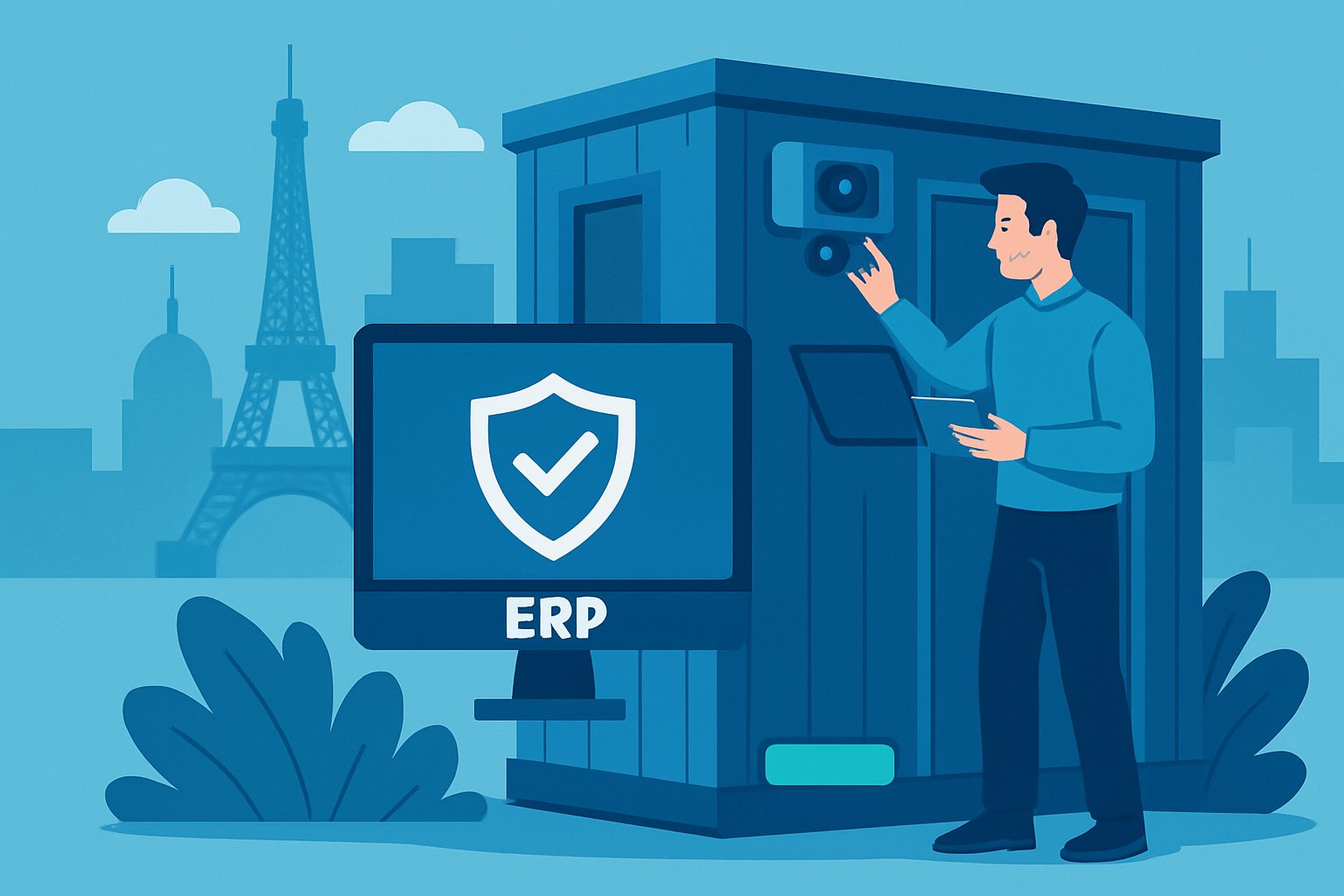 Modules mobiles de sécurité ERP : trouver un intégrateur à Paris
