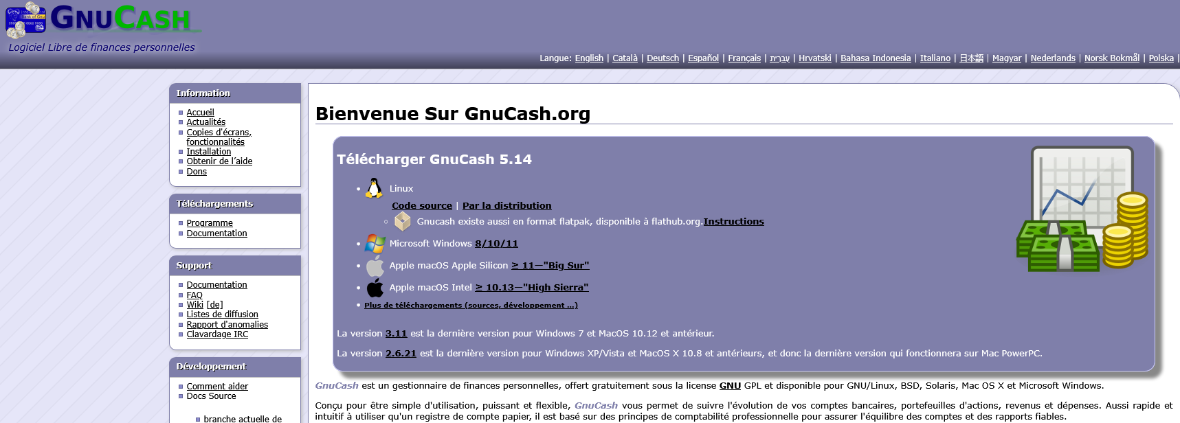 Aperçu GnuCash