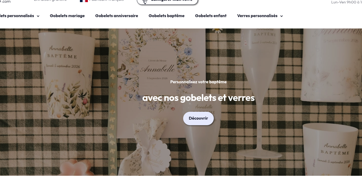 Aperçu Gobelets.com