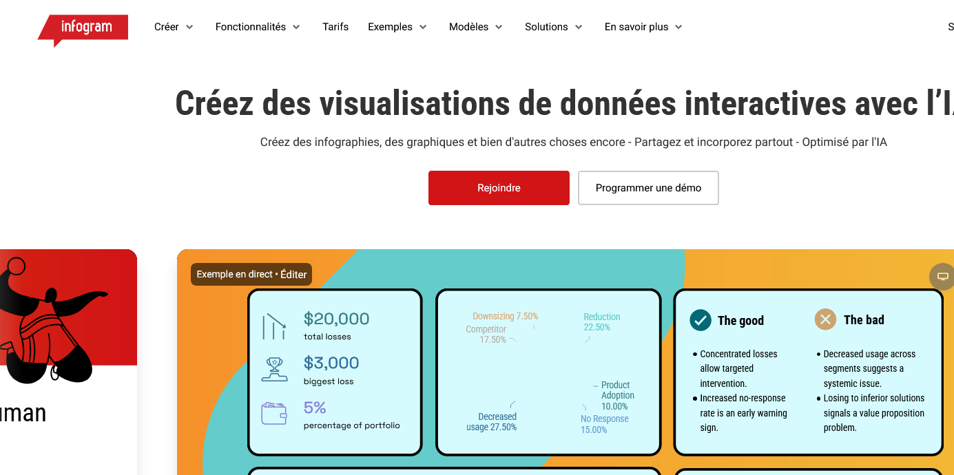 Aperçu Infogram