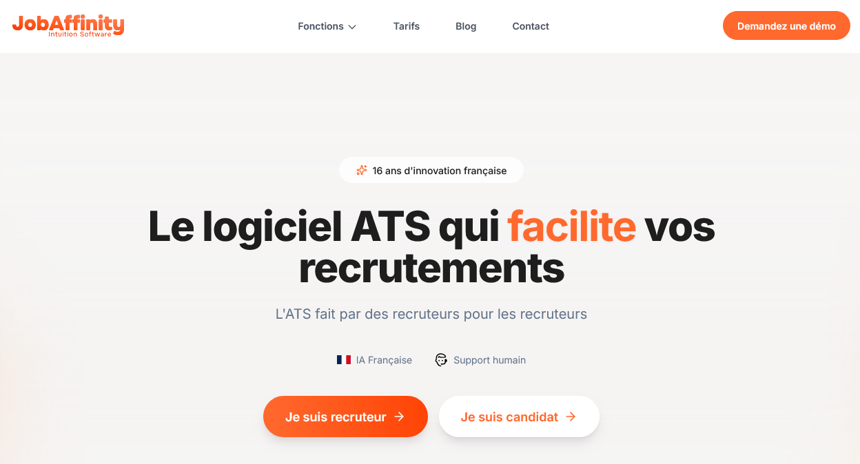 Aperçu Jobaffinity