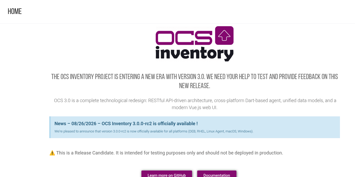 Aperçu OCS Inventory