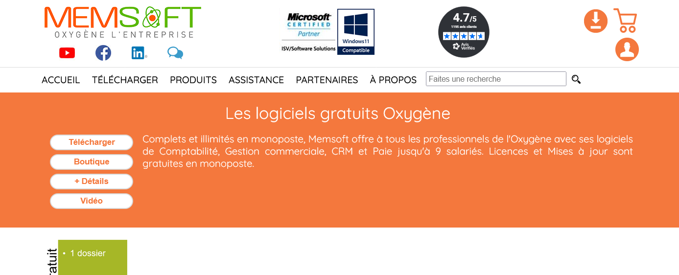 Aperçu Oxygène (Memsoft)