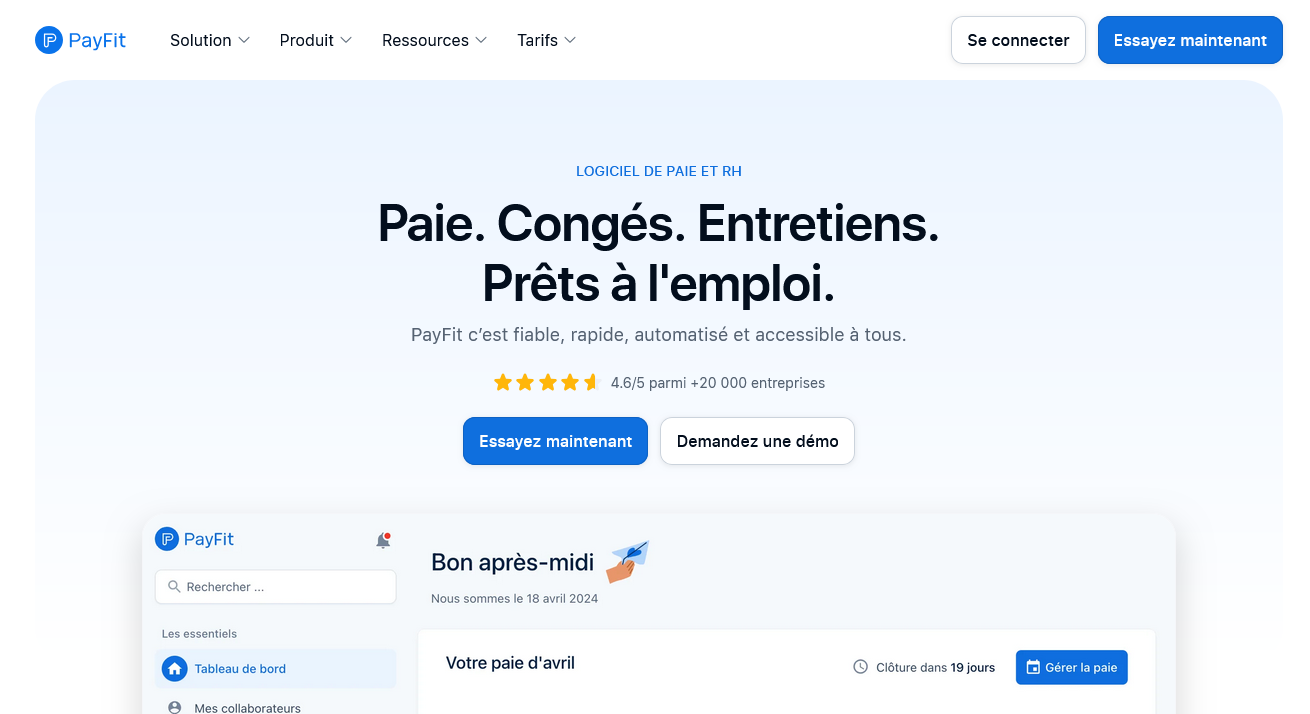 Aperçu PayFit