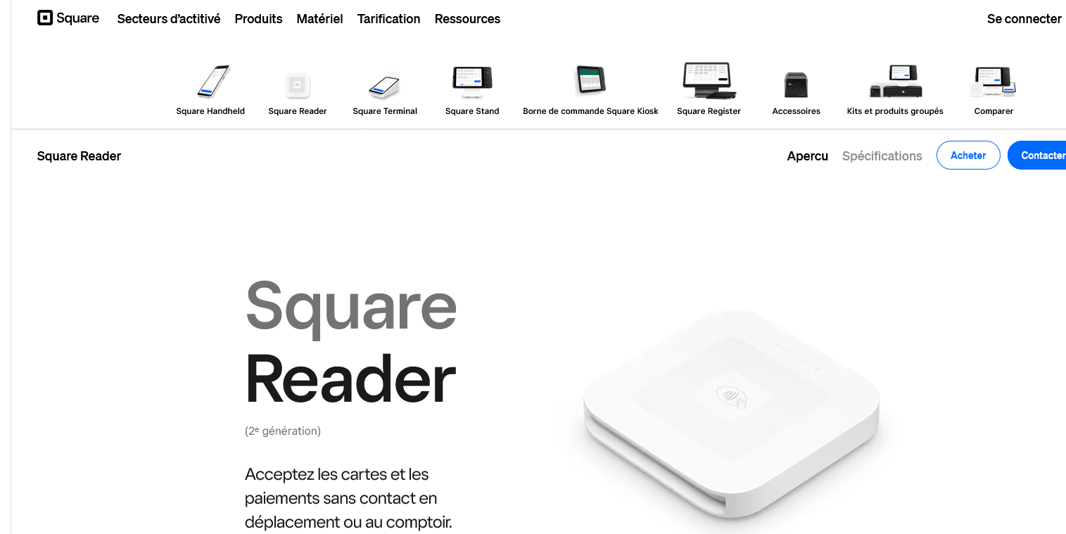 Aperçu Square Reader