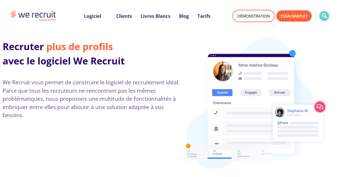 Aperçu WeRecruit